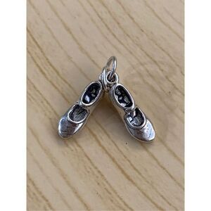 .925 Tap Dance Shoes Sterling Silver Jewelry Charm #dancer
